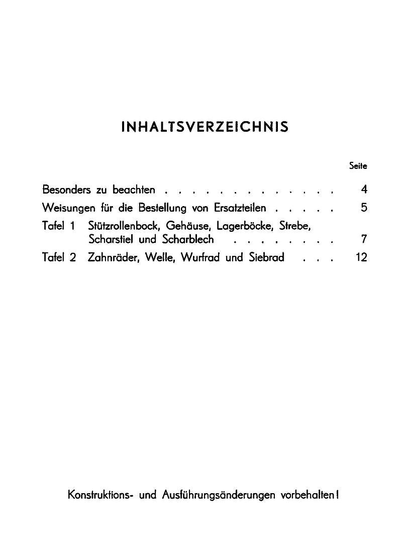 Steyr Kartoffelroder Ersatzteilkatalog