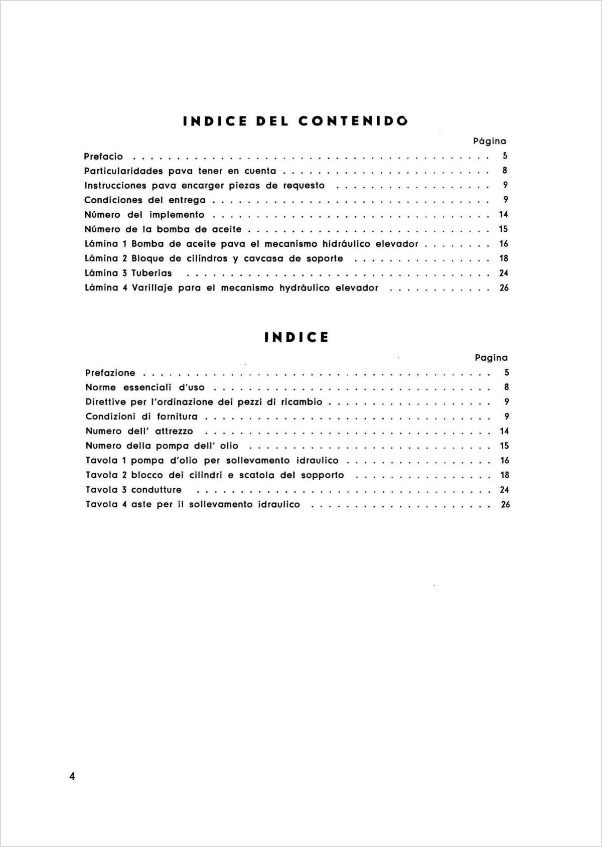 Steyr N180a und N182a Hydraulisches Hubwerk Ersatzteilkatalog TS 41/59, Inhaltsverzeichnis, Seite 2