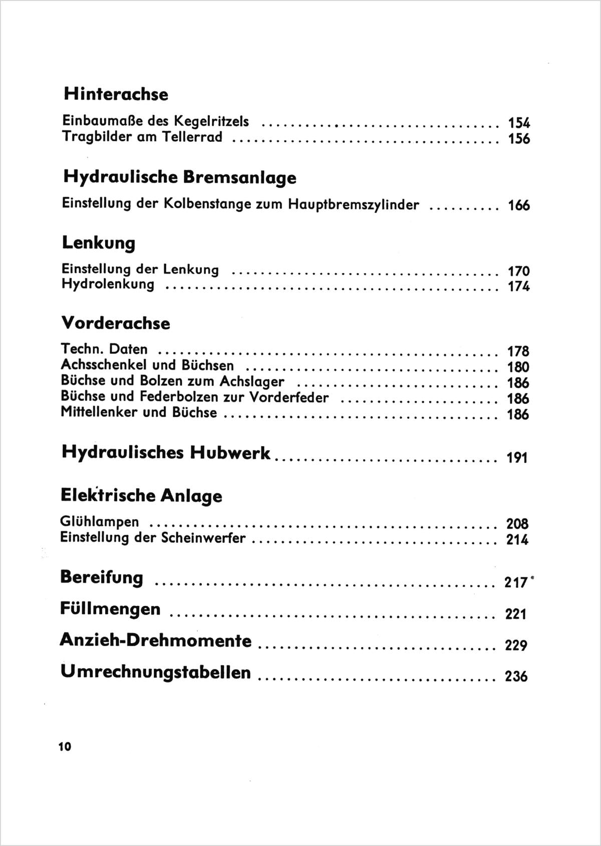 Steyr Werkstattdaten für Traktoren - Ausgabe 1969 TS 93/68, Inhaltsverzeichnis, Seite 2