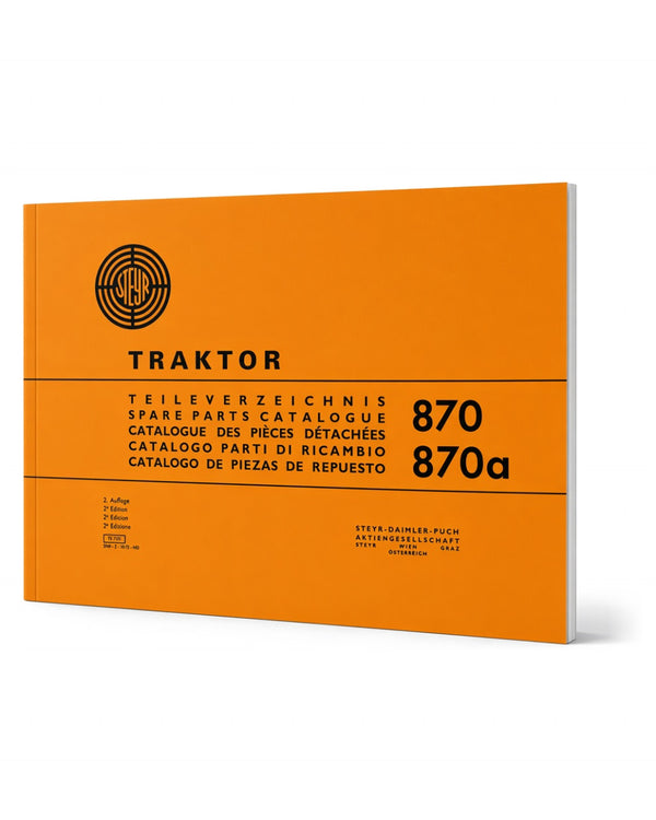 Steyr 870 und 870a Traktor Ersatzteilkatalog