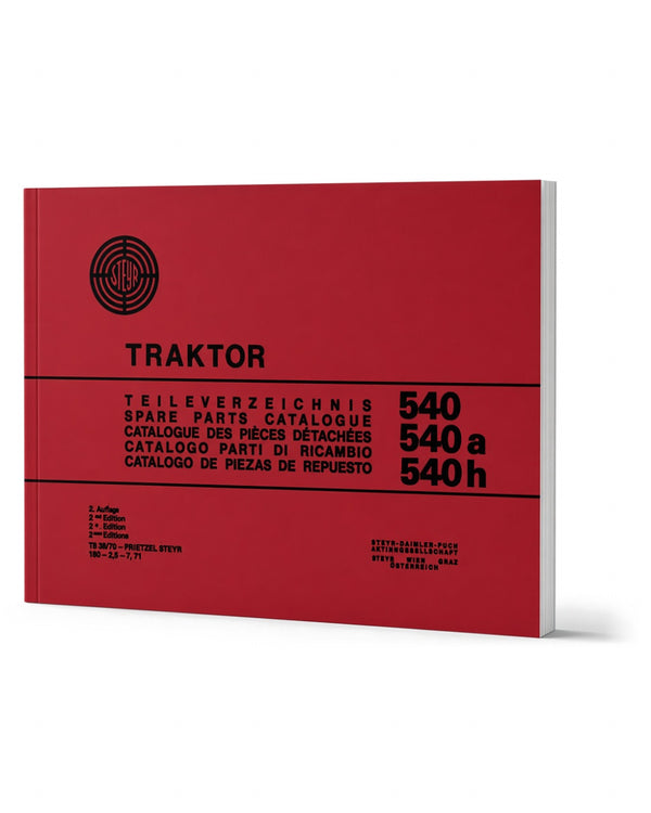 Steyr 540 540a 540h Traktor Ersatzteilkatalog TS 33/70