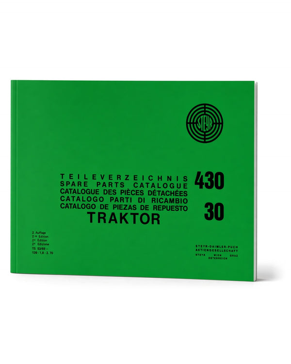 Steyr 30 und 430 Traktor Ersatzteilkatalog TS 53/69