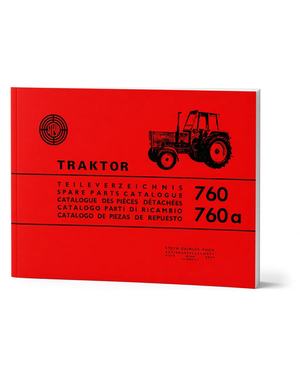 Steyr 760 und 760a Traktor Ersatzteilkatalog Ausgabe 1971