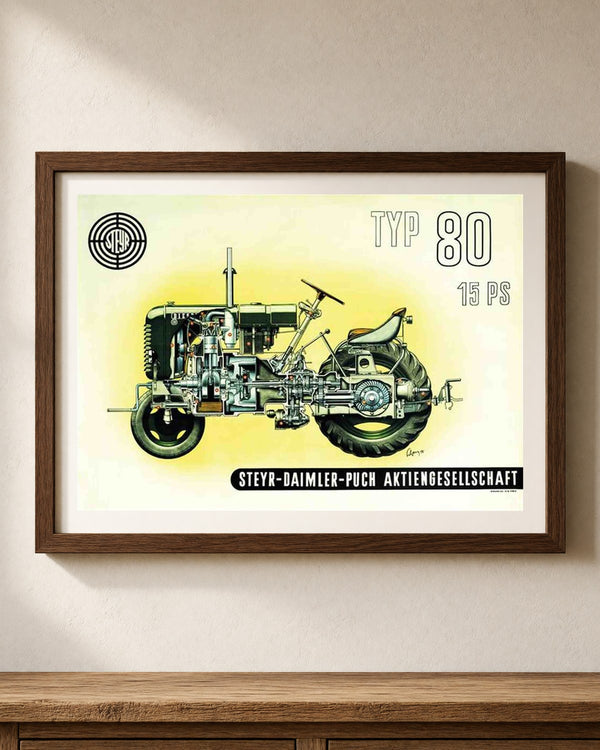 Steyr 80 Traktor Poster