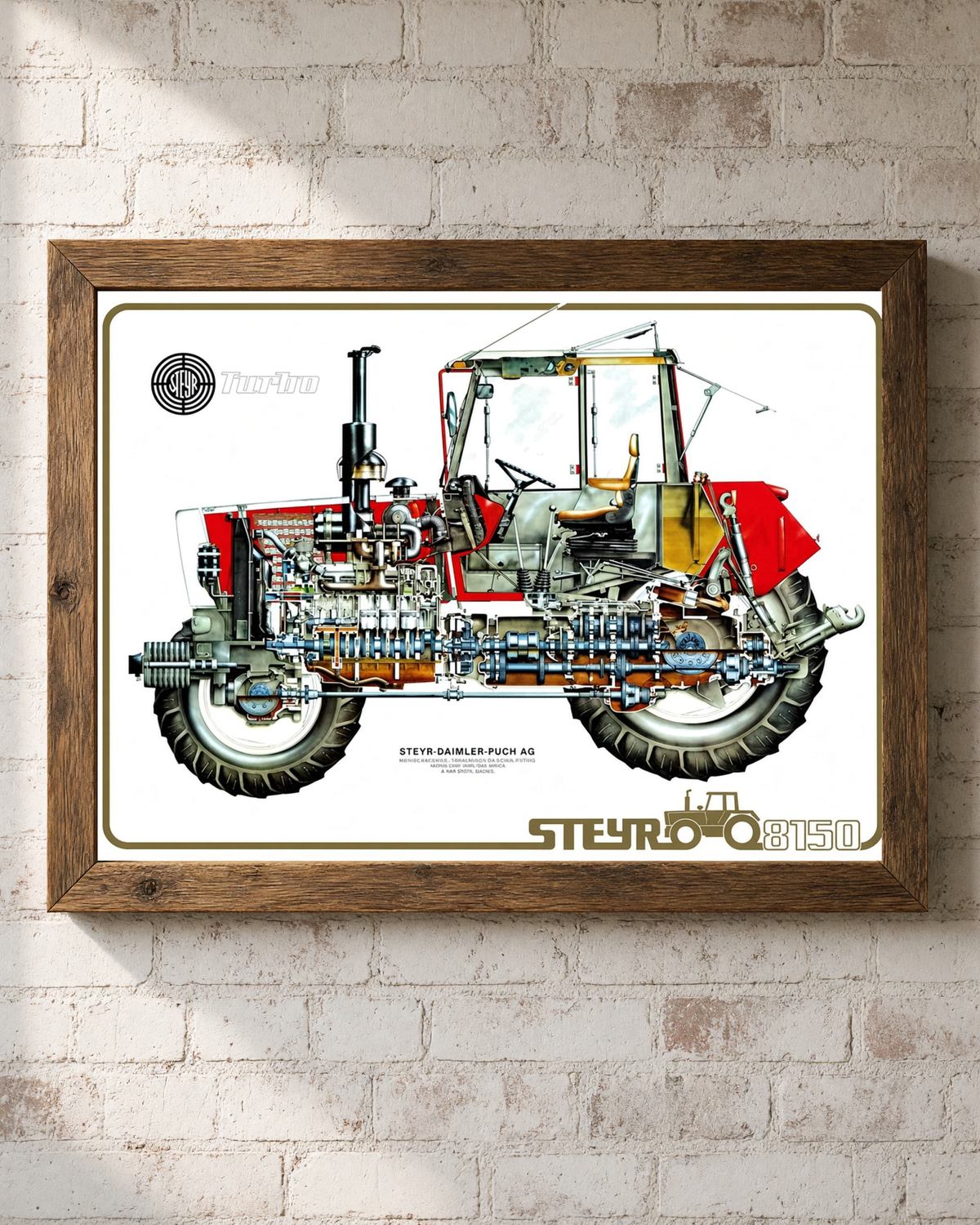 Steyr 8150 Traktor Poster