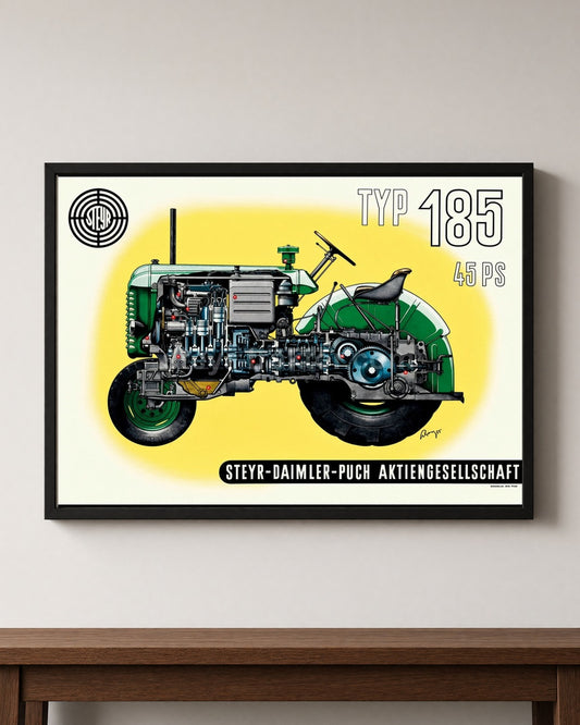 Steyr 185 Traktor Poster