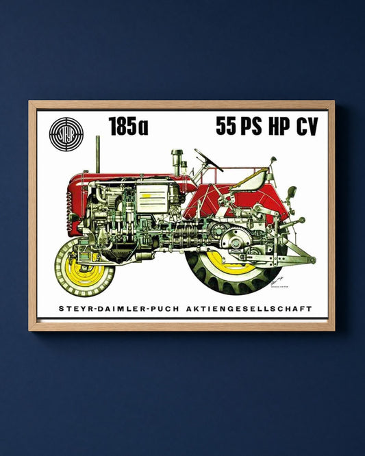Steyr 185a Traktor Poster