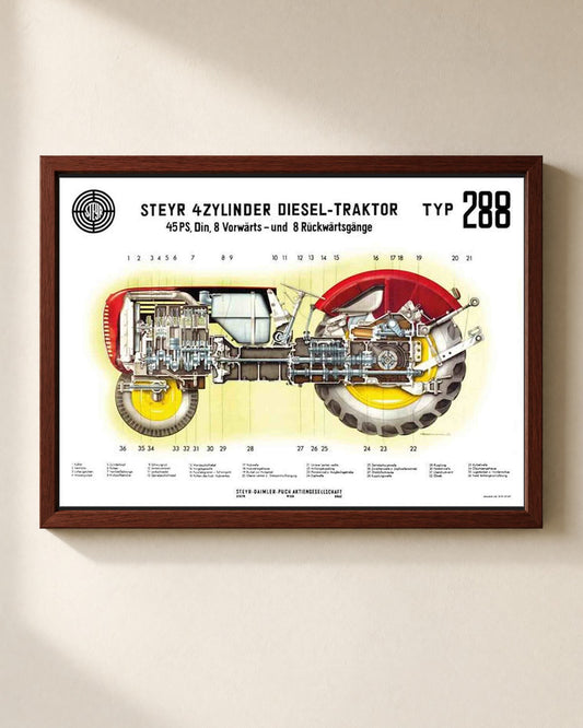Steyr 288 Traktor Poster
