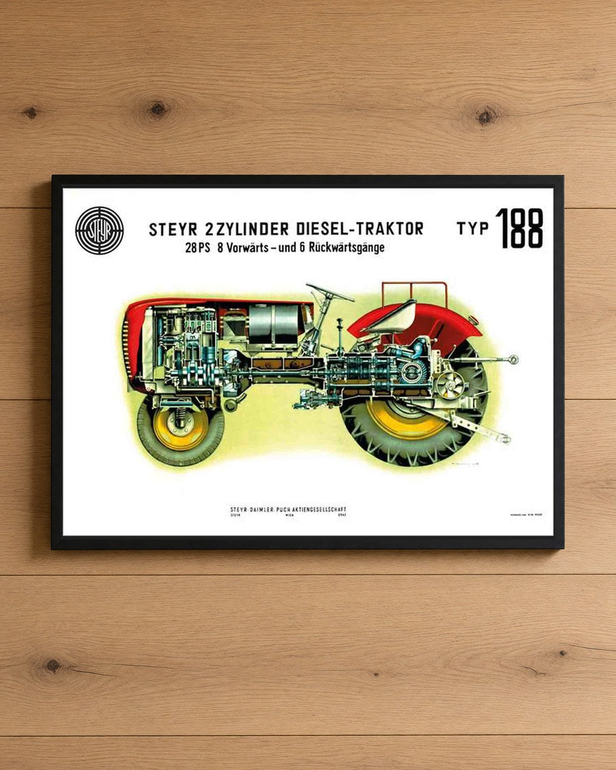 Steyr 188 Traktor Poster