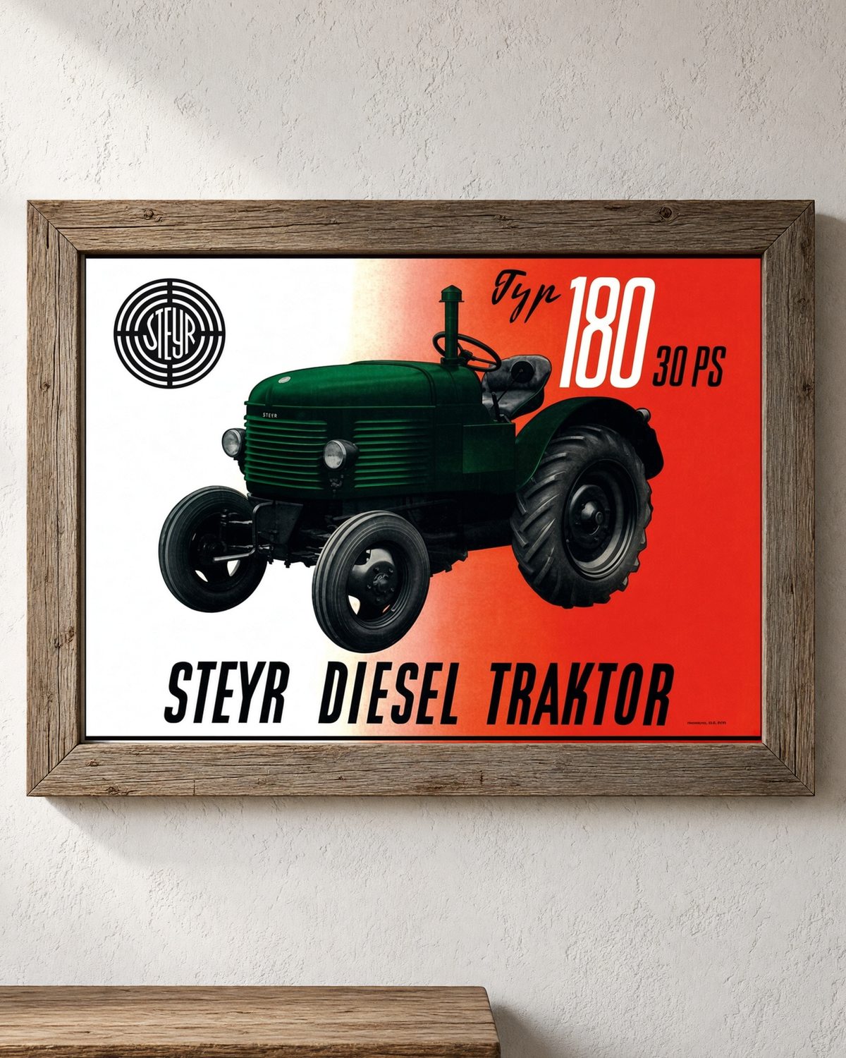 Steyr 180 Traktor Poster