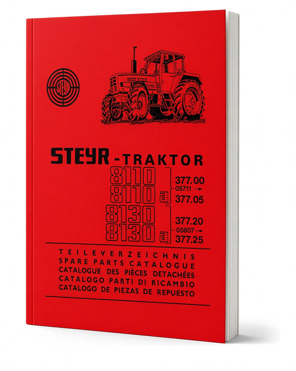 Steyr 8110 8110a 8130 8130a Traktor Ersatzteilkatalog Ausgabe 1986