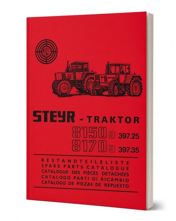 Steyr 8150a und 8170a Traktor Ersatzteilkatalog TS 281/87