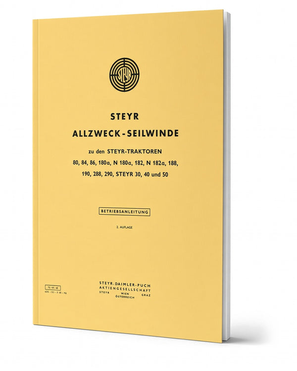 Steyr Allzweck-Seilwinde Betriebsanleitung TS 101/68