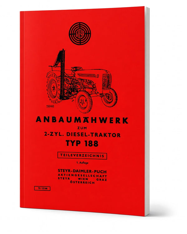 Steyr 188 Anbaumähwerk Ersatzteilkatalog TS 127/60