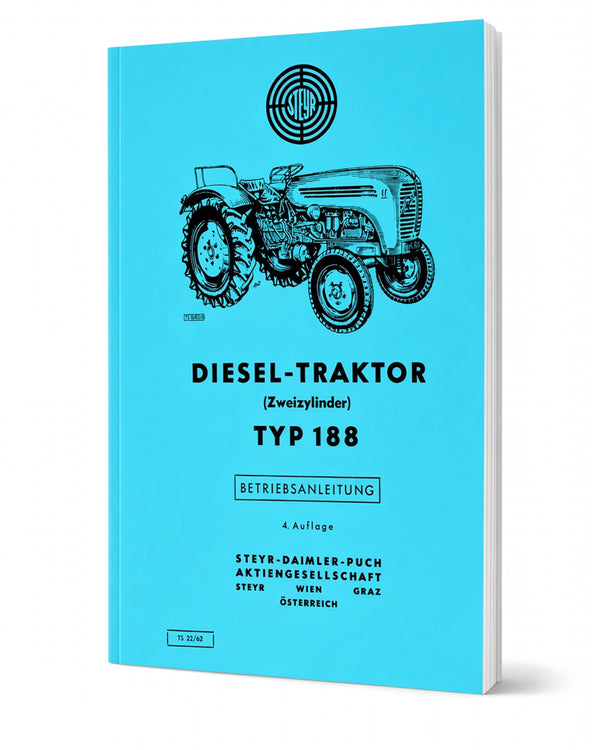 Steyr 188 Traktor Betriebsanleitung TS 22/62