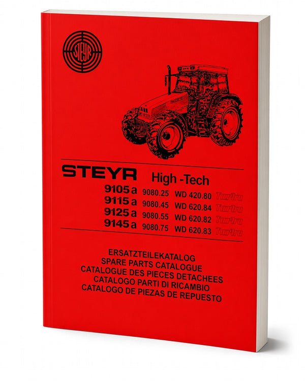 Steyr 9105a 9115a 9125a 9145a Traktor Ersatzteilkatalog TS 287/97