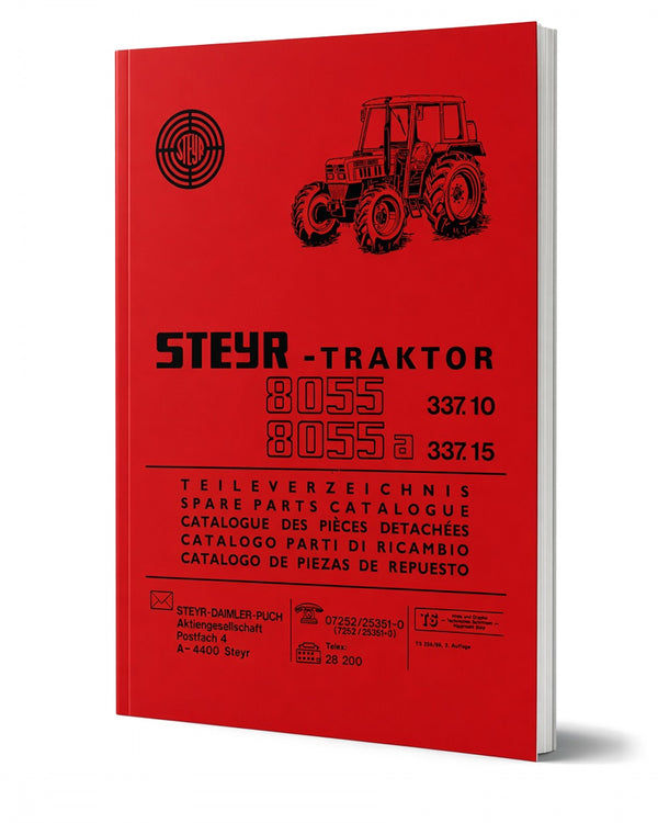 Steyr 8055 und 8055a Traktor Ersatzteilkatalog TS 256/86