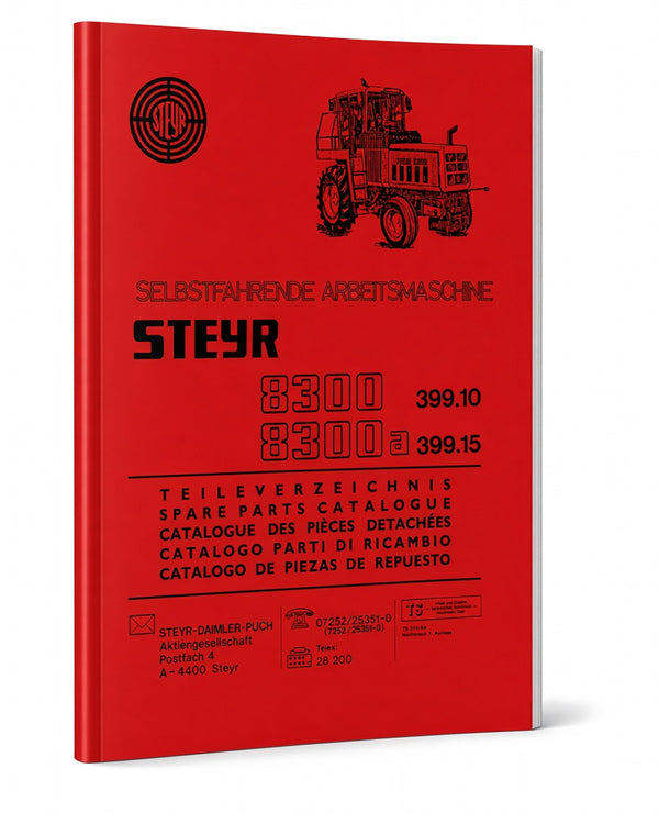 Steyr 8300 und 8300a Traktor Ersatzteilkatalog TS 215/84