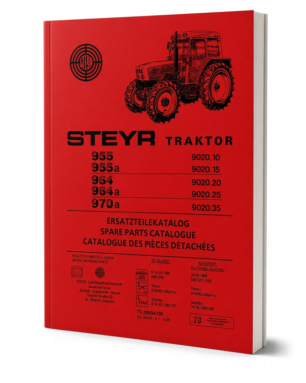 Steyr 955 955a 964 964a 970a Traktor Ersatzteilkatalog TS 290/94