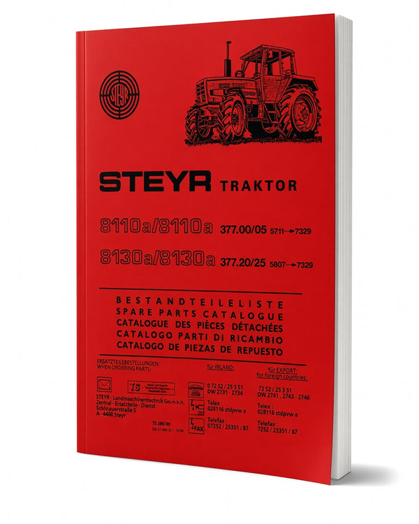 Steyr 8110 8110a 8130 8130a Traktor Ersatzteilkatalog TS 286/90