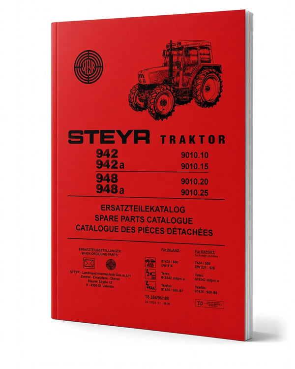 Steyr 942 942a 948 948a Traktor Ersatzteilkatalog TS 284/96