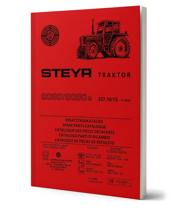 Steyr 8080 und 8080a Ersatzteilkatalog TS 261/88