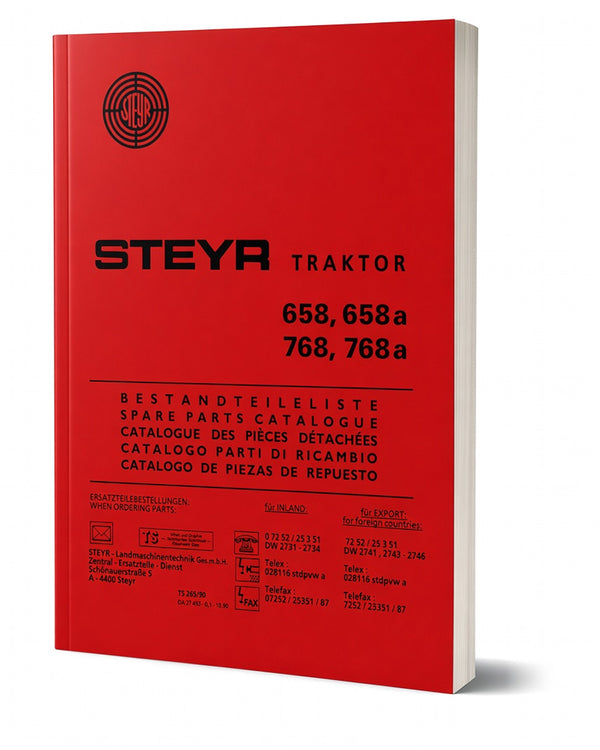 Steyr 658 658a 768 768a Traktor Ersatzteilkatalog TS 265/90