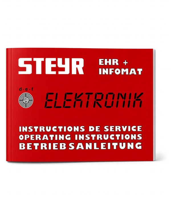 Steyr 8080 8090 8110 8130 8150 8170 EHR Betriebsanleitung TS 220/86
