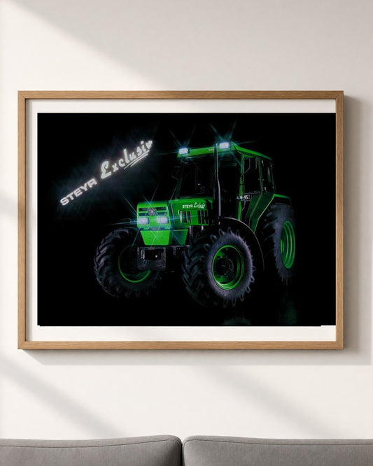 Steyr Exclusiv RS2 Green Traktor Poster