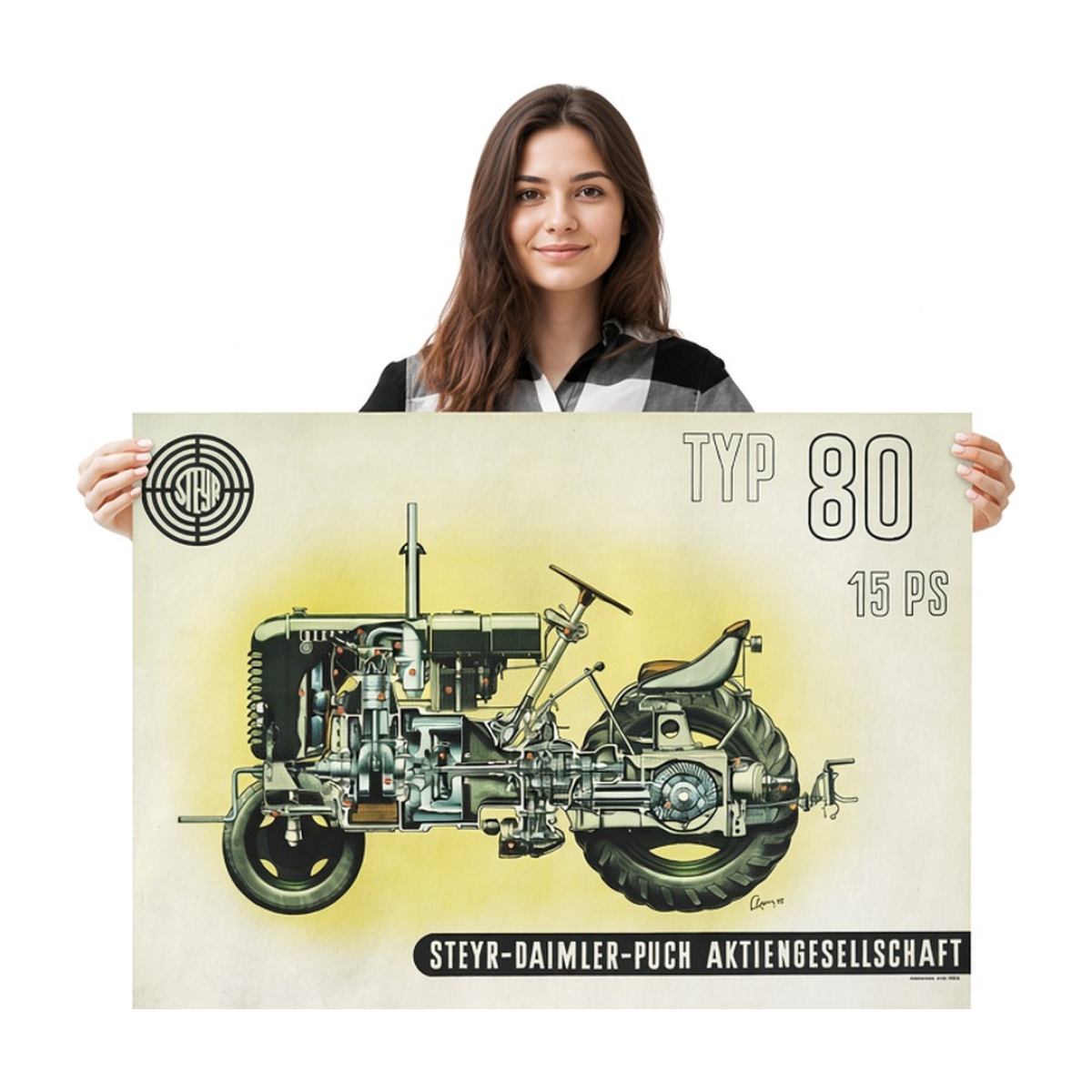 Steyr Traktor Poster Typ 80