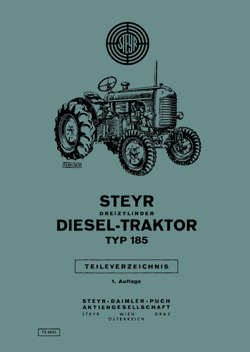 Steyr 185 Traktor Ersatzteilkatalog