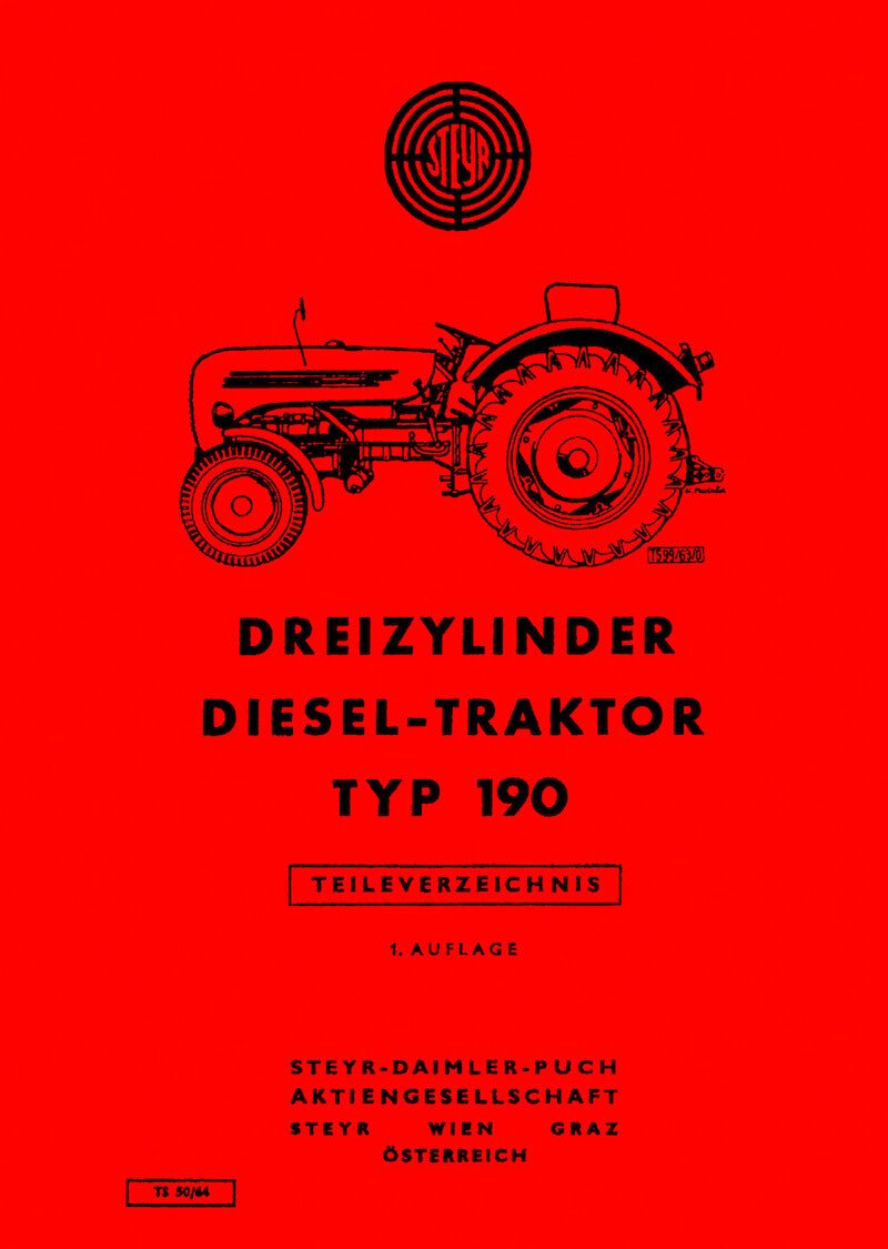 Steyr 190 Traktor Ersatzteilkatalog