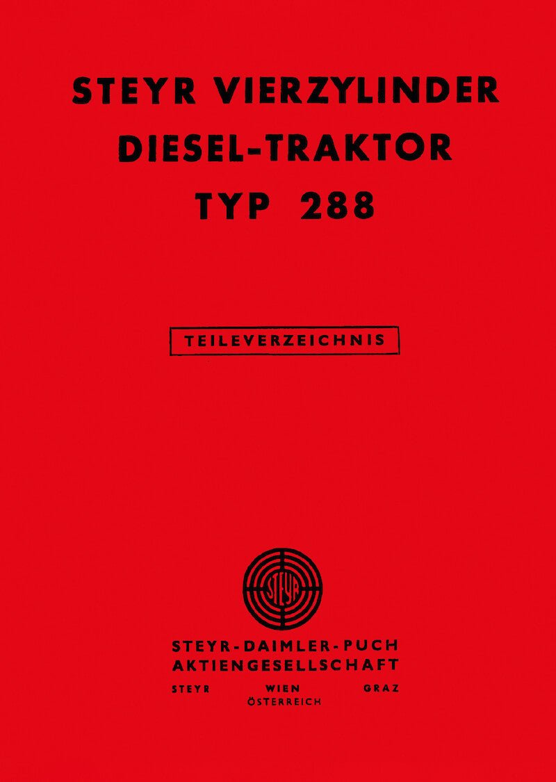 Steyr 288 Traktor Ersatzteilkatalog