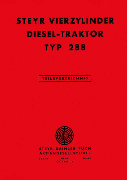 Steyr 288 Traktor Ersatzteilkatalog