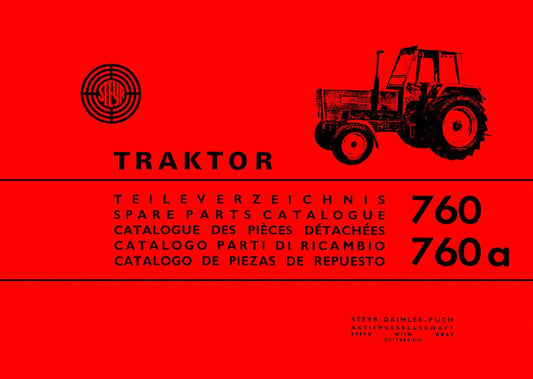 Steyr 760 und 760a Traktor Ersatzteilkatalog