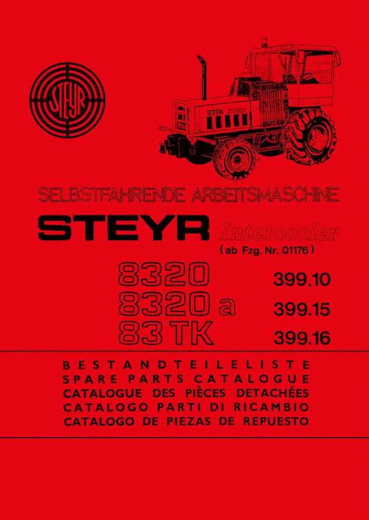 Steyr 8320, 8320a, 83 TK Ersatzteilkatalog