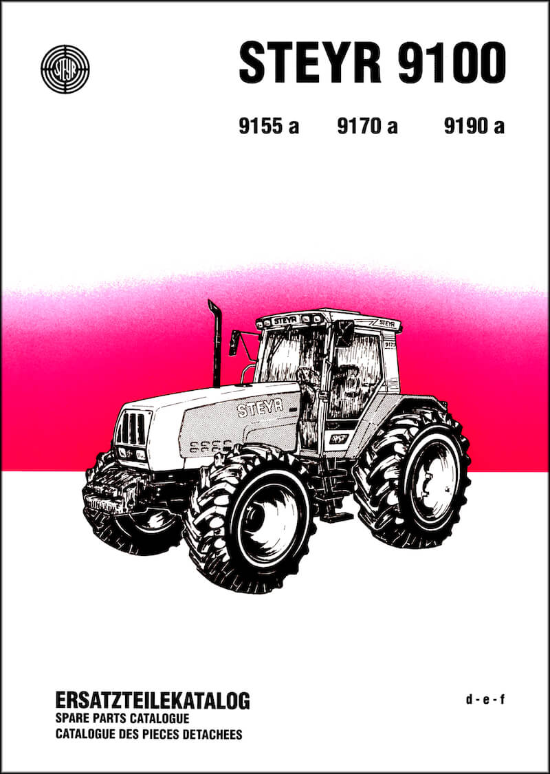 Steyr 9100 9155 9170 9190 Traktor Ersatzteilkatalog