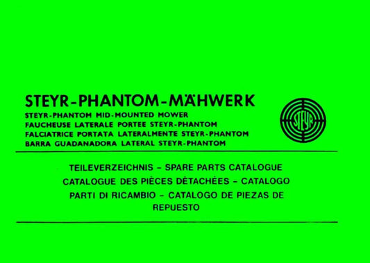Steyr Phantom Mähwerk Ersatzteilkatalog
